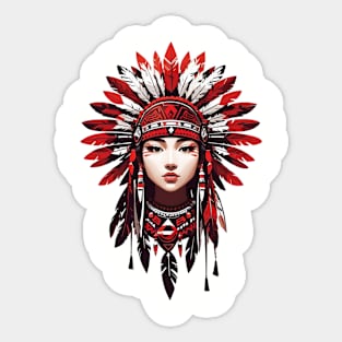 ART Tribal Girl Sticker